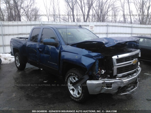 1GCVKREC0FZ268767 - 2015 CHEVROLET SILVERADO K1500 LT BLUE photo 1