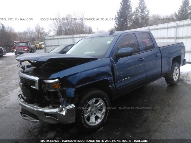 1GCVKREC0FZ268767 - 2015 CHEVROLET SILVERADO K1500 LT BLUE photo 2