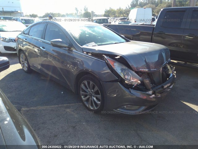 5NPEC4AC1DH652129 - 2013 HYUNDAI SONATA SE/LIMITED GRAY photo 1