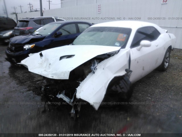 2C3CDZAG6GH351944 - 2016 DODGE CHALLENGER SXT WHITE photo 2