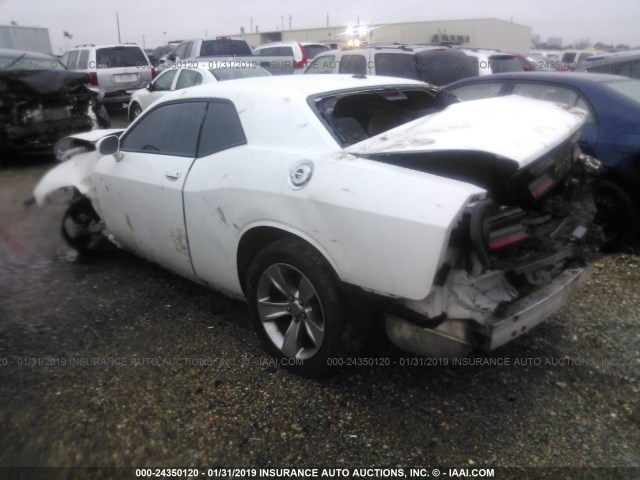 2C3CDZAG6GH351944 - 2016 DODGE CHALLENGER SXT WHITE photo 3