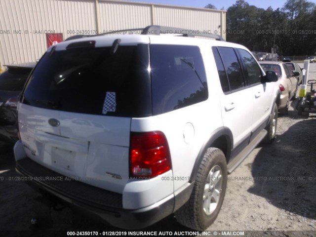 1FMZU73K95ZA21378 - 2005 FORD EXPLORER XLT/XLT SPORT/NBX WHITE photo 4