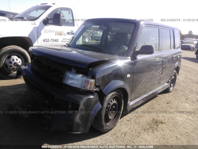 JTLKT324164118775 - 2006 TOYOTA SCION XB BLACK photo 2