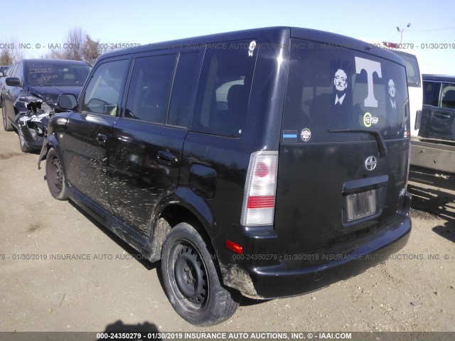 JTLKT324164118775 - 2006 TOYOTA SCION XB BLACK photo 3