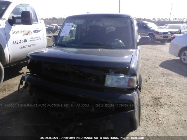 JTLKT324164118775 - 2006 TOYOTA SCION XB BLACK photo 6