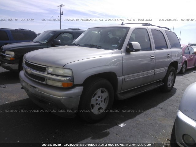 1GNEK13T26R140946 - 2006 CHEVROLET TAHOE K1500 SILVER photo 2