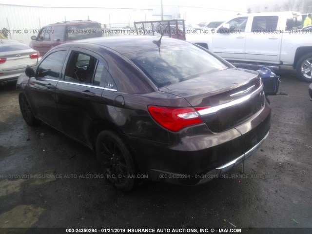 1C3CCBBB9DN506020 - 2013 CHRYSLER 200 TOURING BURGUNDY photo 3