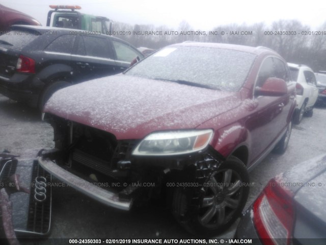 WA1AV74L17D017048 - 2007 AUDI Q7 4.2 QUATTRO RED photo 2