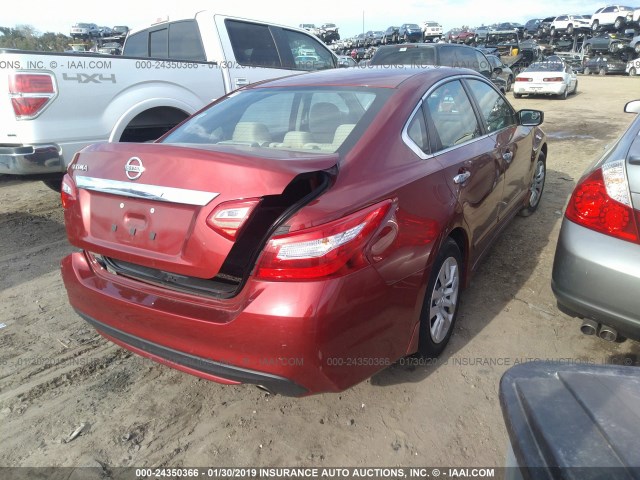 1N4AL3AP5GN383221 - 2016 NISSAN ALTIMA 2.5/S/SV/SL/SR RED photo 4