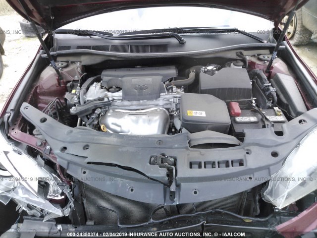 4T1BF1FKXHU711808 - 2017 TOYOTA CAMRY LE/XLE/SE/XSE MAROON photo 10