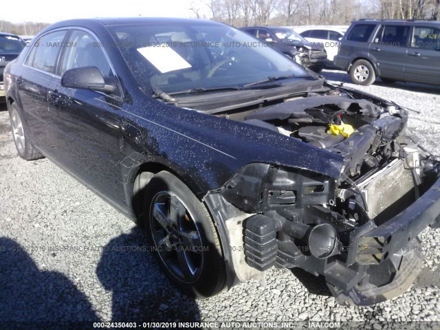 1G1ZC5E10BF364327 - 2011 CHEVROLET MALIBU 1LT BLACK photo 1