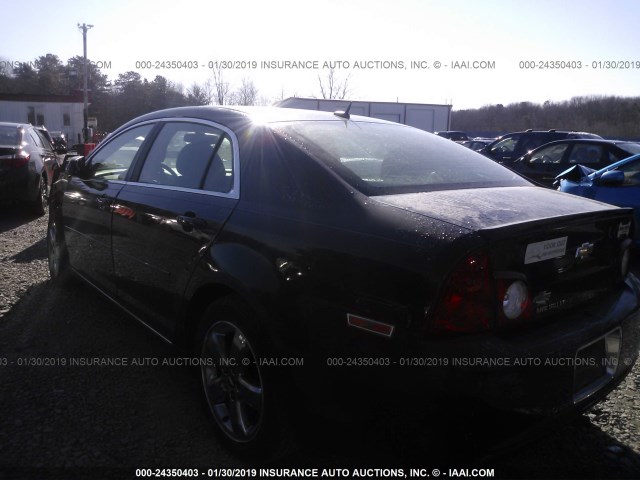 1G1ZC5E10BF364327 - 2011 CHEVROLET MALIBU 1LT BLACK photo 3