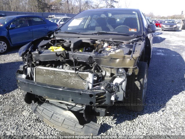 1G1ZC5E10BF364327 - 2011 CHEVROLET MALIBU 1LT BLACK photo 6