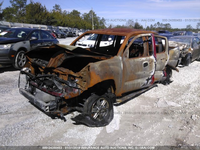 3TMJU4GN1EM164184 - 2014 TOYOTA TACOMA DOUBLE CAB PRERUNNER RED photo 2