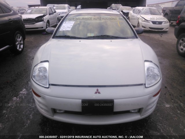 4A3AC84H01E229211 - 2001 MITSUBISHI ECLIPSE GT WHITE photo 6