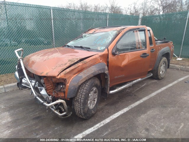 1GCDT136658201473 - 2005 CHEVROLET COLORADO ORANGE photo 2