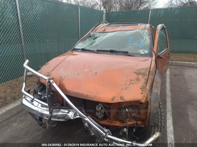 1GCDT136658201473 - 2005 CHEVROLET COLORADO ORANGE photo 6