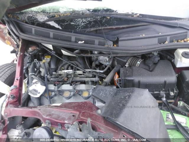 5TDZA23C15S340476 - 2005 TOYOTA SIENNA CE/LE RED photo 10