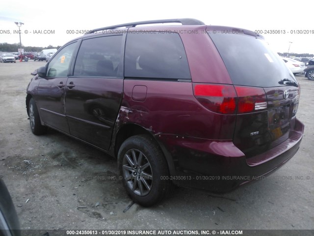 5TDZA23C15S340476 - 2005 TOYOTA SIENNA CE/LE RED photo 3