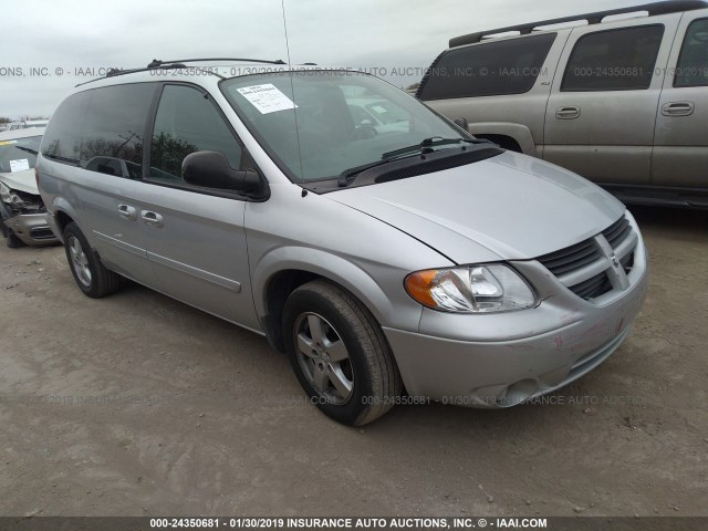 2D4GP44L35R166132 - 2005 DODGE GRAND CARAVAN SXT SILVER photo 1