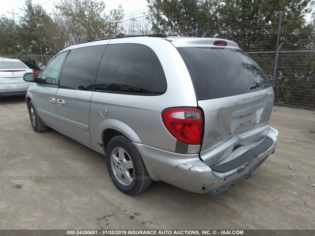 2D4GP44L35R166132 - 2005 DODGE GRAND CARAVAN SXT SILVER photo 3