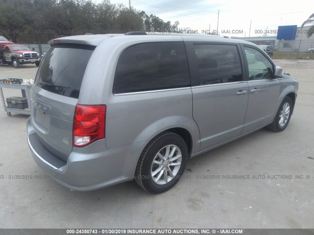 2C4RDGCG7KR529726 - 2019 DODGE GRAND CARAVAN SXT GRAY photo 4