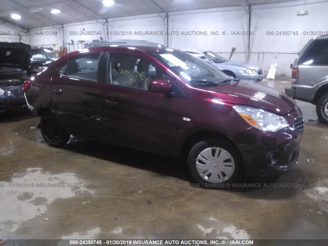 ML32F3FJ7HHF11815 - 2017 MITSUBISHI MIRAGE G4 ES იასამნისფერი ფოტო 1