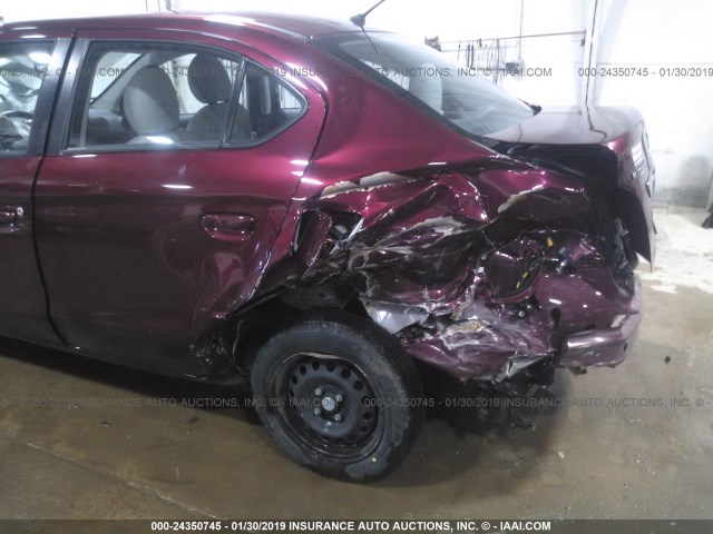 ML32F3FJ7HHF11815 - 2017 MITSUBISHI MIRAGE G4 ES იასამნისფერი ფოტო 6