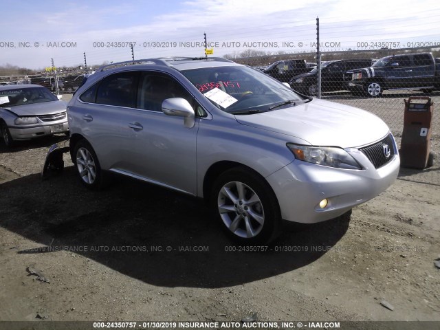 2T2ZK1BA6AC029969 - 2010 LEXUS RX 350 SILVER photo 1