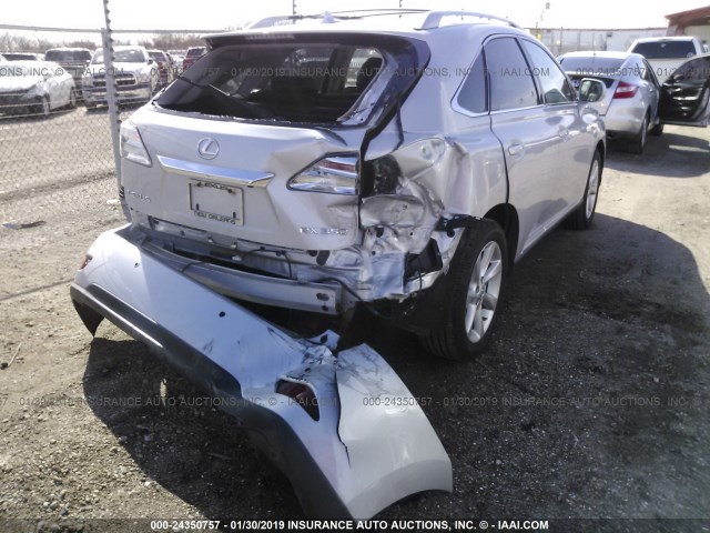 2T2ZK1BA6AC029969 - 2010 LEXUS RX 350 SILVER photo 6