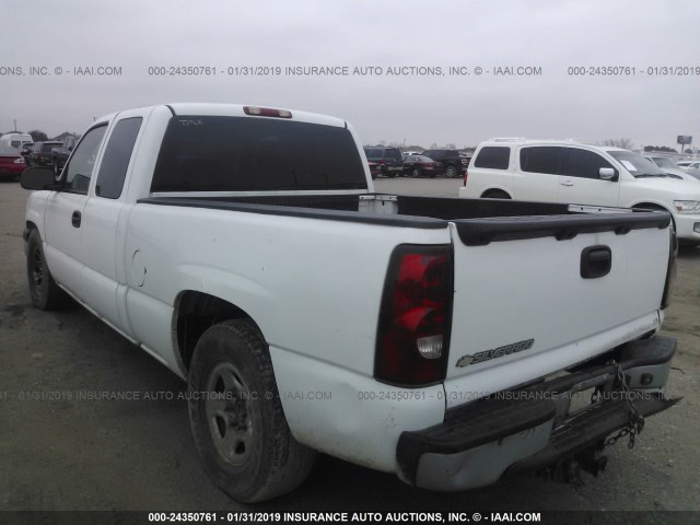 1GCEC19V66Z280030 - 2006 CHEVROLET SILVERADO C1500 WHITE photo 3