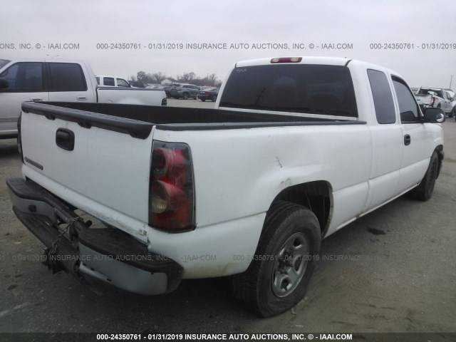 1GCEC19V66Z280030 - 2006 CHEVROLET SILVERADO C1500 WHITE photo 4