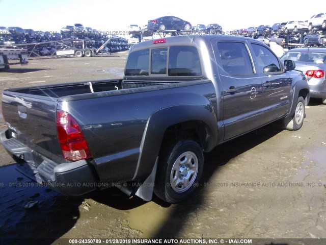 5TFJX4CN7EX037978 - 2014 TOYOTA TACOMA DOUBLE CAB 灰色 照片 4