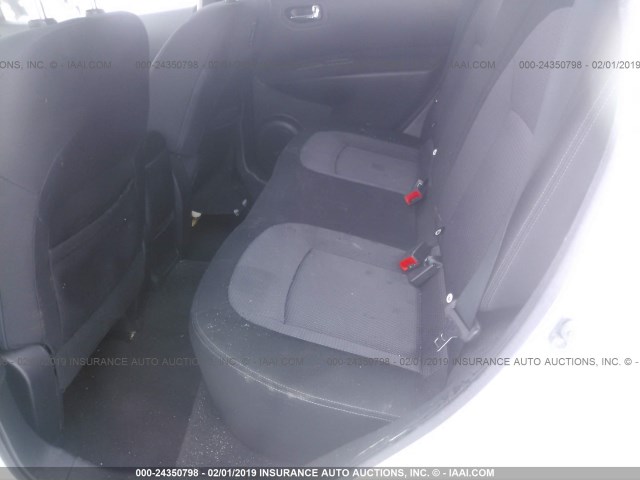 JN8AS5MV8DW116927 - 2013 NISSAN ROGUE S/SV WHITE photo 8