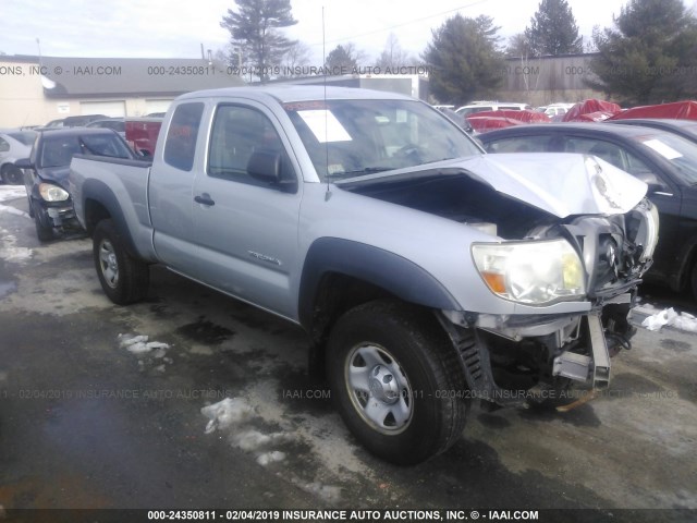 5TEUX42N35Z105930 - 2005 TOYOTA TACOMA ACCESS CAB SILVER photo 1