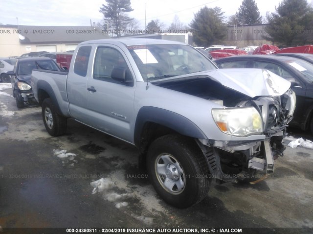 5TEUX42N35Z105930 - 2005 TOYOTA TACOMA ACCESS CAB ვერცხლისფერი ფოტო 1