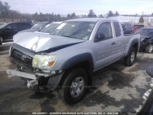 5TEUX42N35Z105930 - 2005 TOYOTA TACOMA ACCESS CAB ვერცხლისფერი ფოტო 2