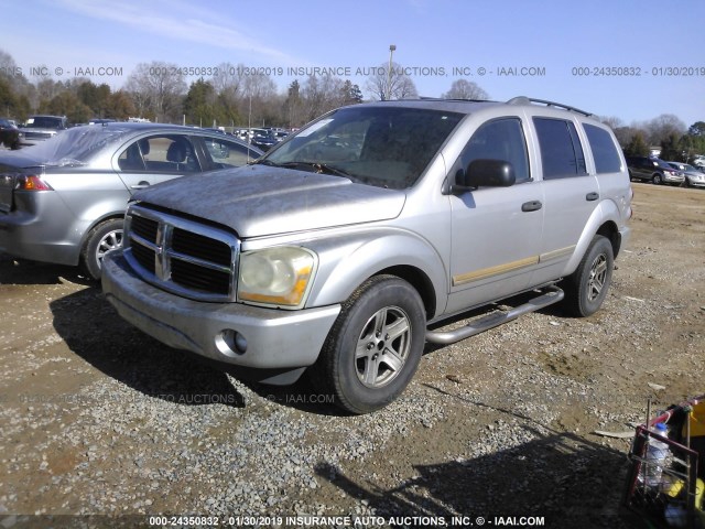 1D4HD58D34F136172 - 2004 DODGE DURANGO LIMITED SILVER photo 2