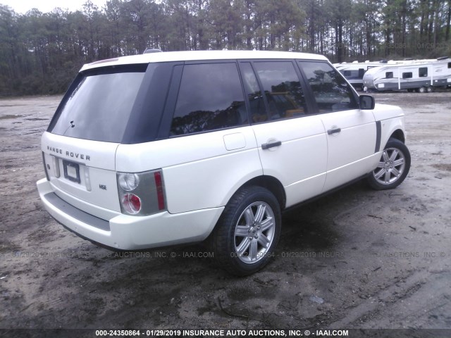 SALMF15488A263711 - 2008 LAND ROVER RANGE ROVER HSE WHITE photo 4