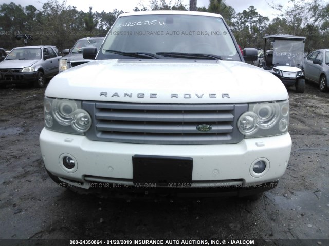 SALMF15488A263711 - 2008 LAND ROVER RANGE ROVER HSE WHITE photo 6