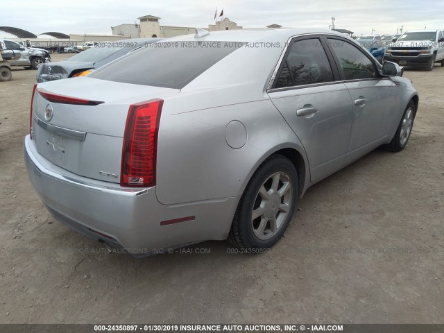 1G6DV57V290173620 - 2009 CADILLAC CTS HI FEATURE V6 SILVER photo 4