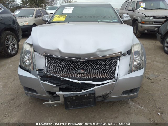 1G6DV57V290173620 - 2009 CADILLAC CTS HI FEATURE V6 SILVER photo 6