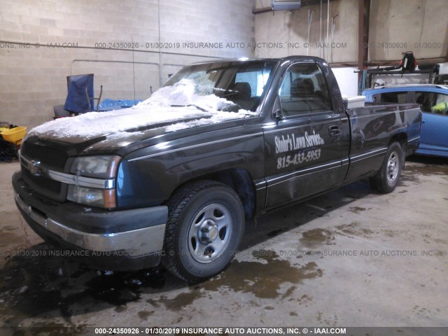 1GCEC14X04Z142344 - 2004 CHEVROLET SILVERADO C1500 GRAY photo 2