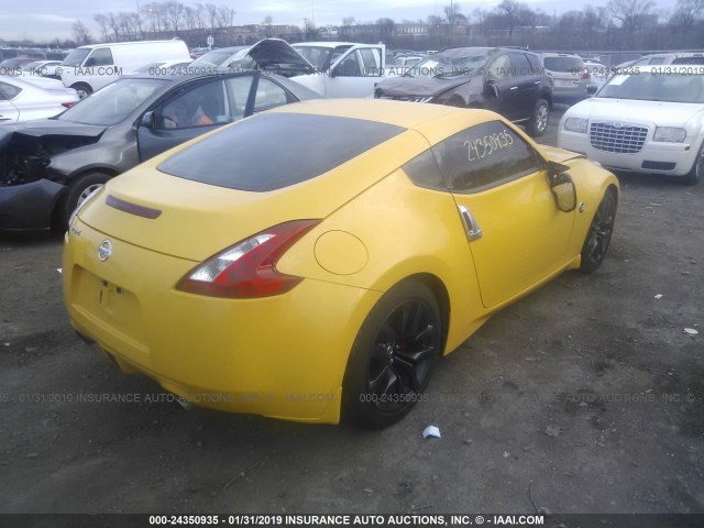 JN1AZ4EH0HM953962 - 2017 NISSAN 370Z TOUR/SPT/TECH/NISMO/TECH YELLOW photo 4