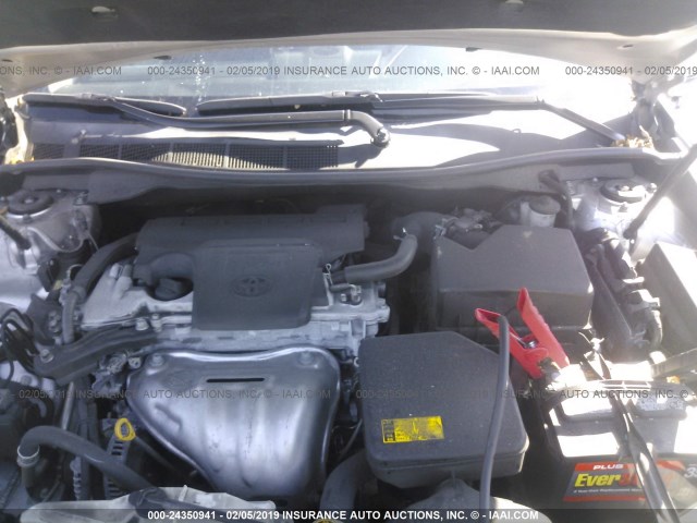 4T1BF1FK8CU012041 - 2012 TOYOTA CAMRY SE/LE/XLE 银色 照片 10