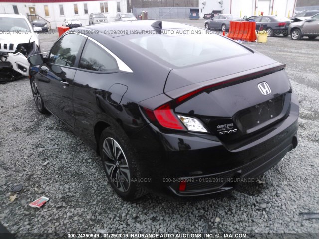 2HGFC3B71HH353532 - 2017 HONDA CIVIC EXL BLACK photo 3