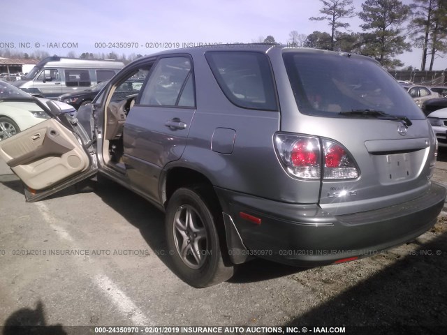 JTJGF10U420132457 - 2002 LEXUS RX 300 BEIGE photo 3