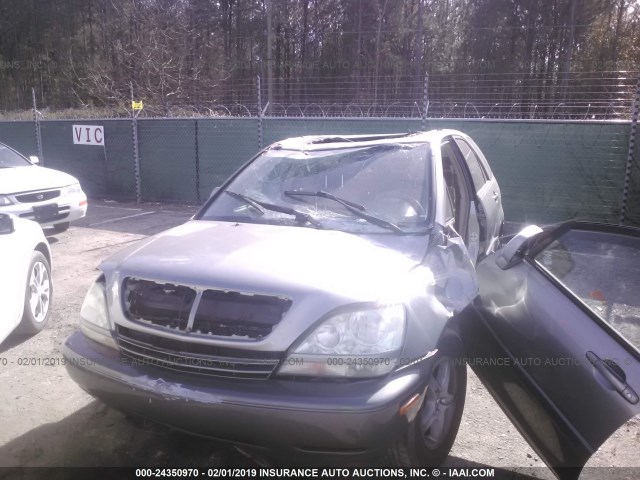 JTJGF10U420132457 - 2002 LEXUS RX 300 BEIGE photo 6