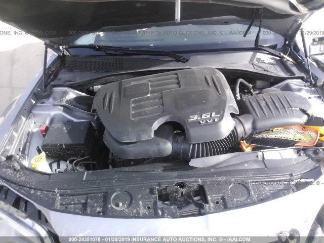 2C3CCAAG0EH156696 - 2014 CHRYSLER 300 SILVER photo 10