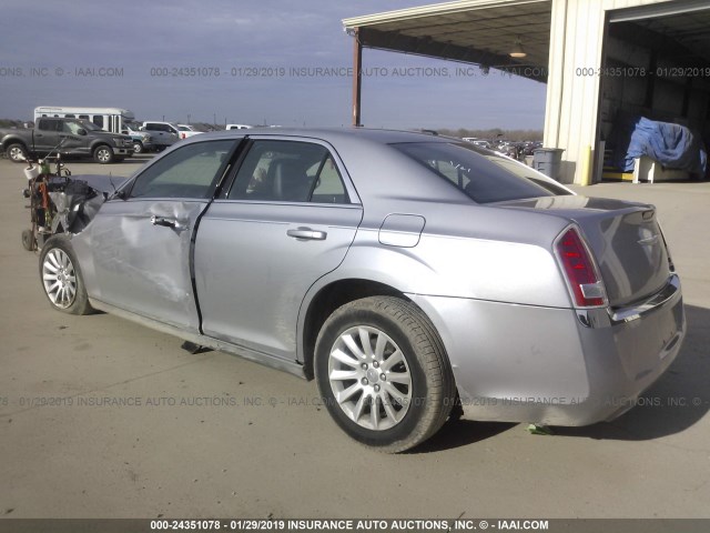 2C3CCAAG0EH156696 - 2014 CHRYSLER 300 SILVER photo 3